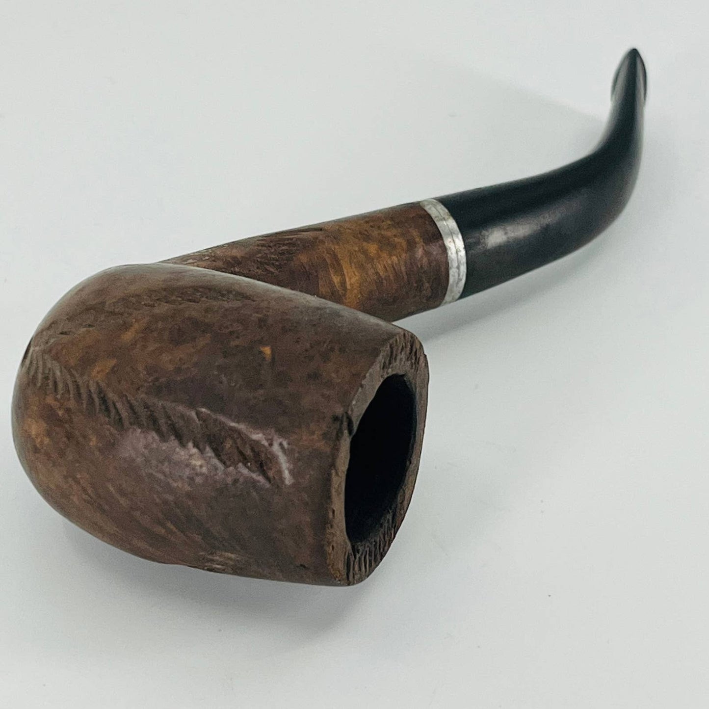 Vtg LHS Purex Super Fine Imported Briar Bent Apple Tobacco Smoking Pipe 53