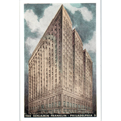Vintage Postcard The Benjamin Franklin Building Philadelphia PA TD9-P1