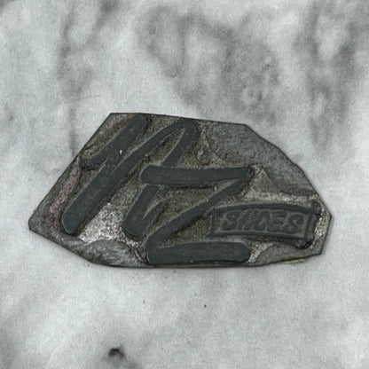 Vintage Printing Letterpress Printers Block Plate NZ Shoes TJ512