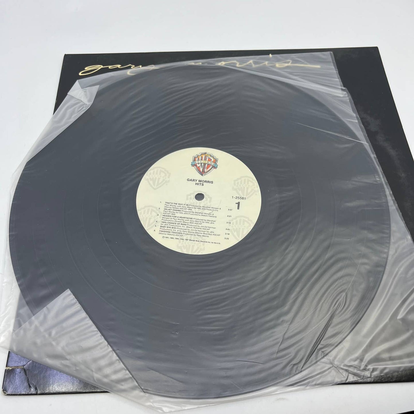 Gary Morris Hits Vinyl Record Autographed Signed Authenticated TH3