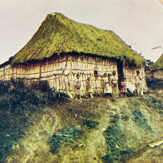 1905 Stereoview Card A Cuban Home and Family
