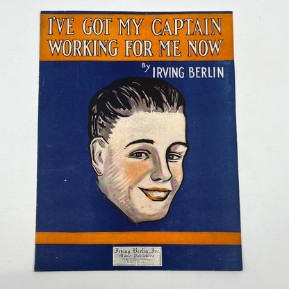 I've Got My Captain Working for Me Now Irving Berlin 1919 Sheet Music FL4