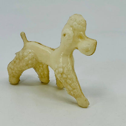 Vintage Celluloid Poodle Dog Figurine 3” SC4