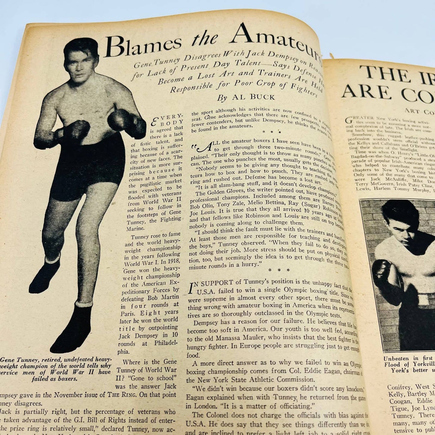 1947 Dec - The Ring Boxing Magazine – Ketchel-Papke Cover Cerdan Robinson TA5