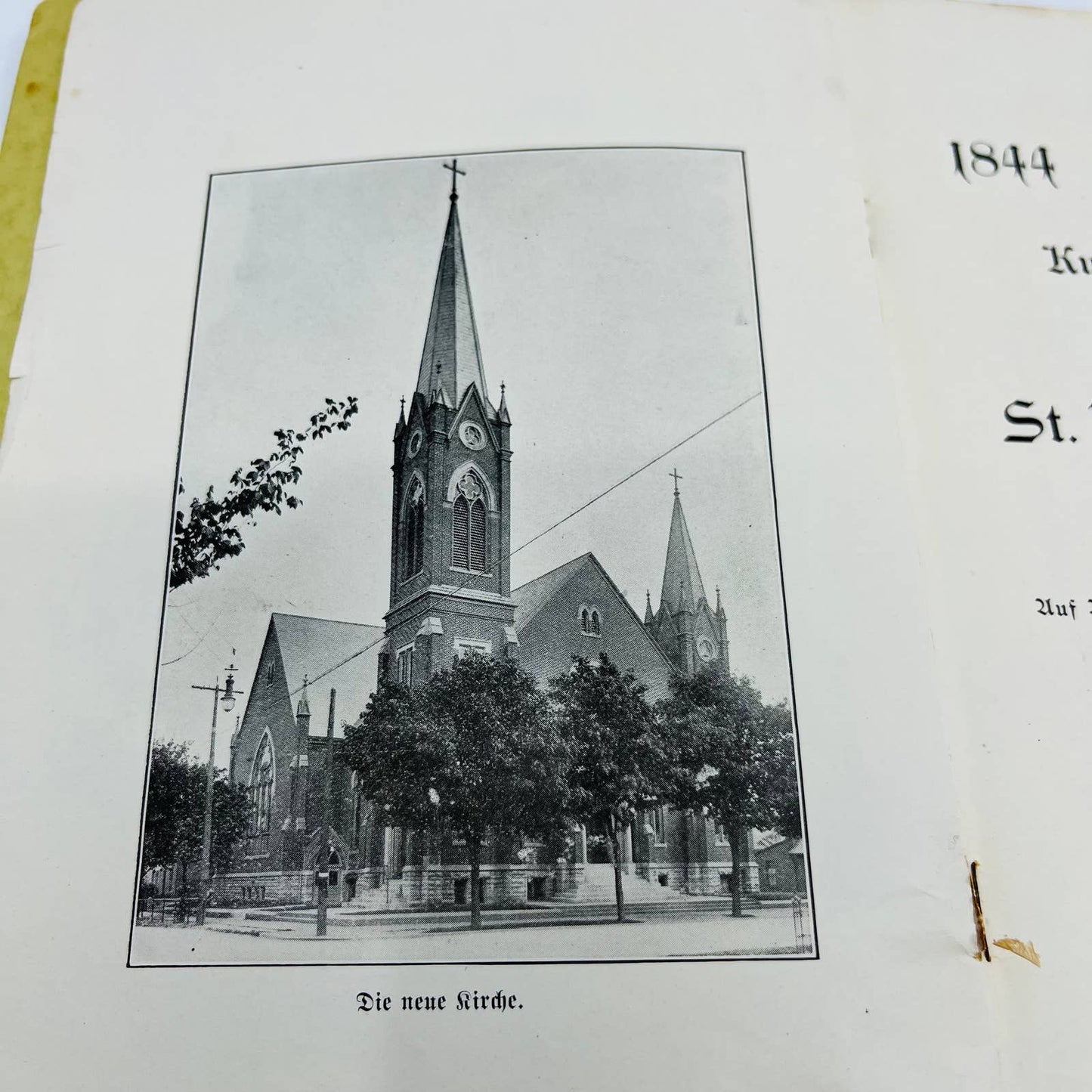 1919 St. John’s Parish Evangelical Church Richmond IN 75th Anny GERMAN Book C13