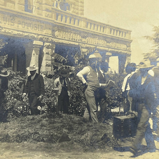 1903 Original Photograph San Luis Potosi Mexican National Railroad Station AC7