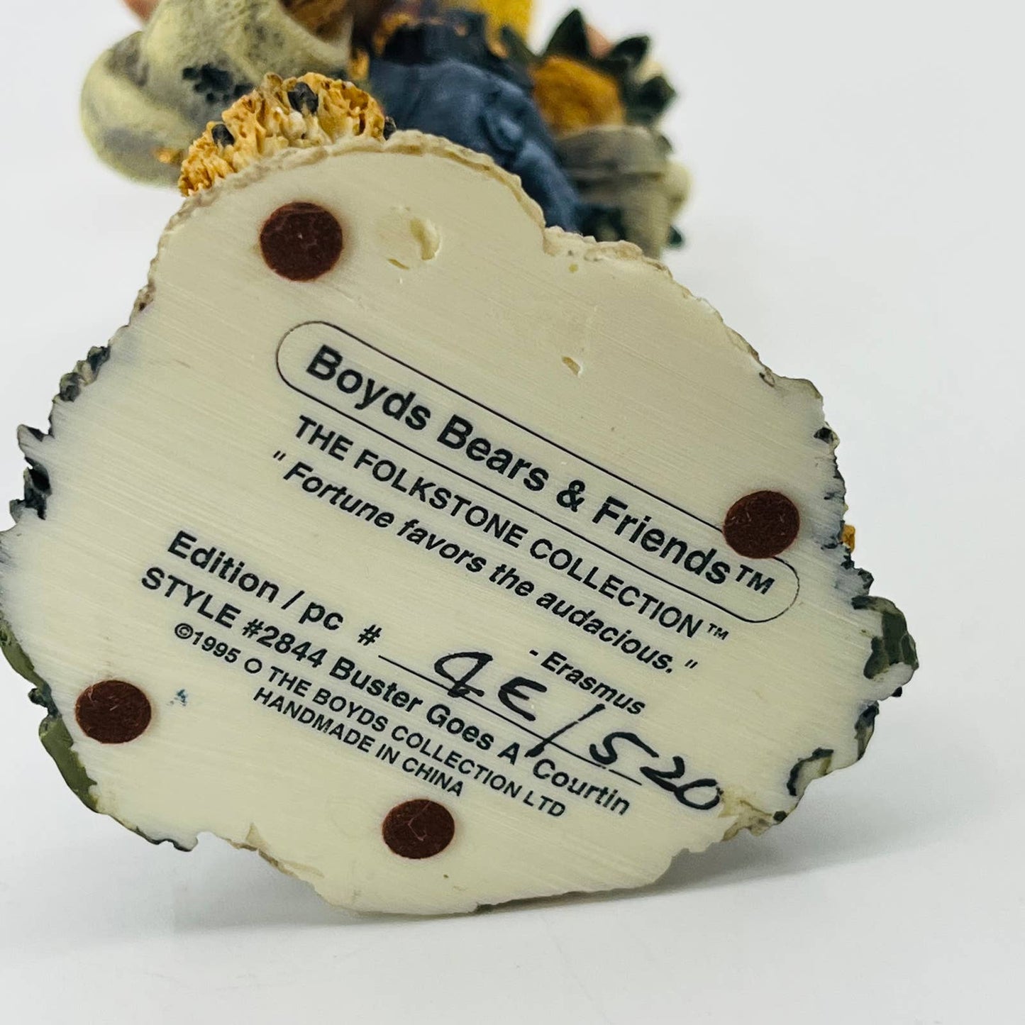Boyds Bears & Friends Folkstone "Fortune Favors The Audacious" Style #2844 TB9