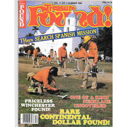 Treasure Found! Magazine 1985 Summer Metal Detecting Gold Diamonds M2