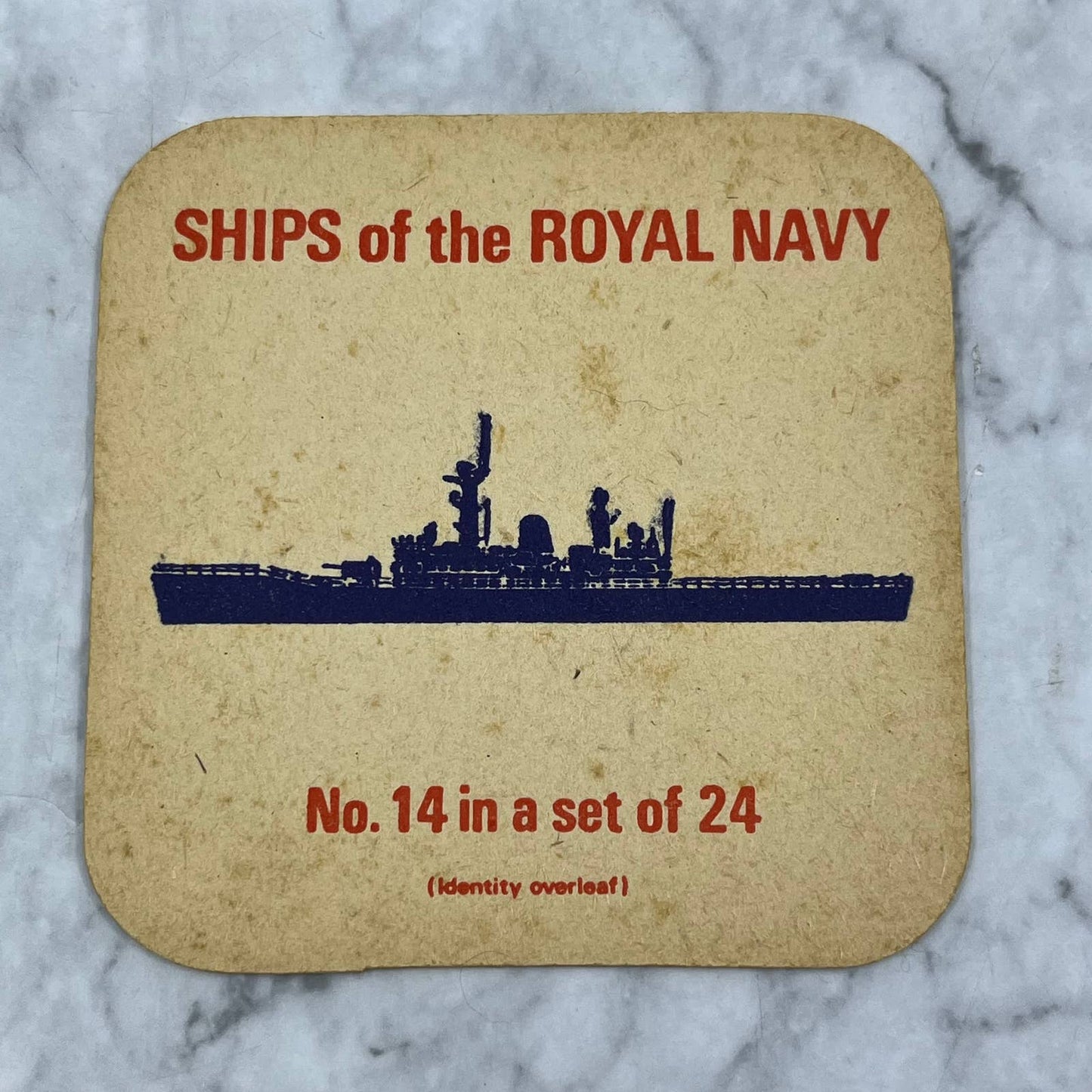 Ships Of The Royal Navy No.14 In A Set Of 24 FRIGATES Leader Class Coaster SE7