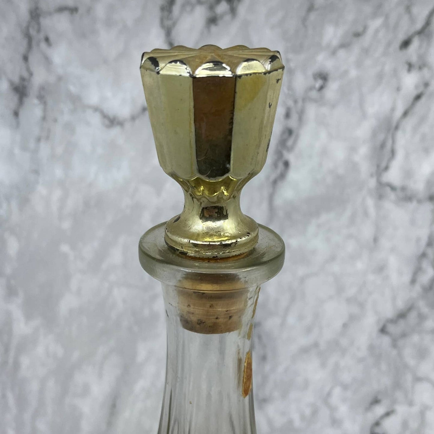c1950 Decanter with Stopper, Old Cabin Still Bourbon Bottle TC4