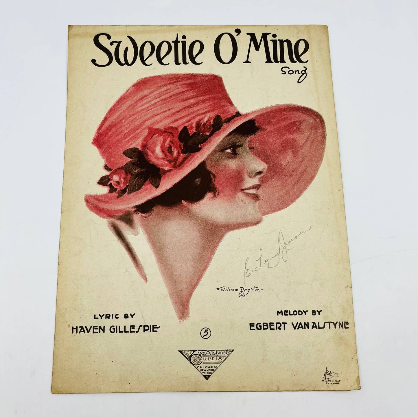 1920 Sweetie O’ Mine Song Haven Gillespie Egbert Van Alstyne Sheet Music