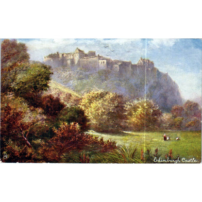 Scottish Castles - Edinburgh Raphael Tuck Oilette Original Postcard TK1-P17