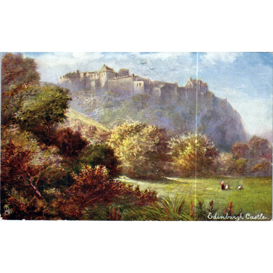 Scottish Castles - Edinburgh Raphael Tuck Oilette Original Postcard TK1-P17