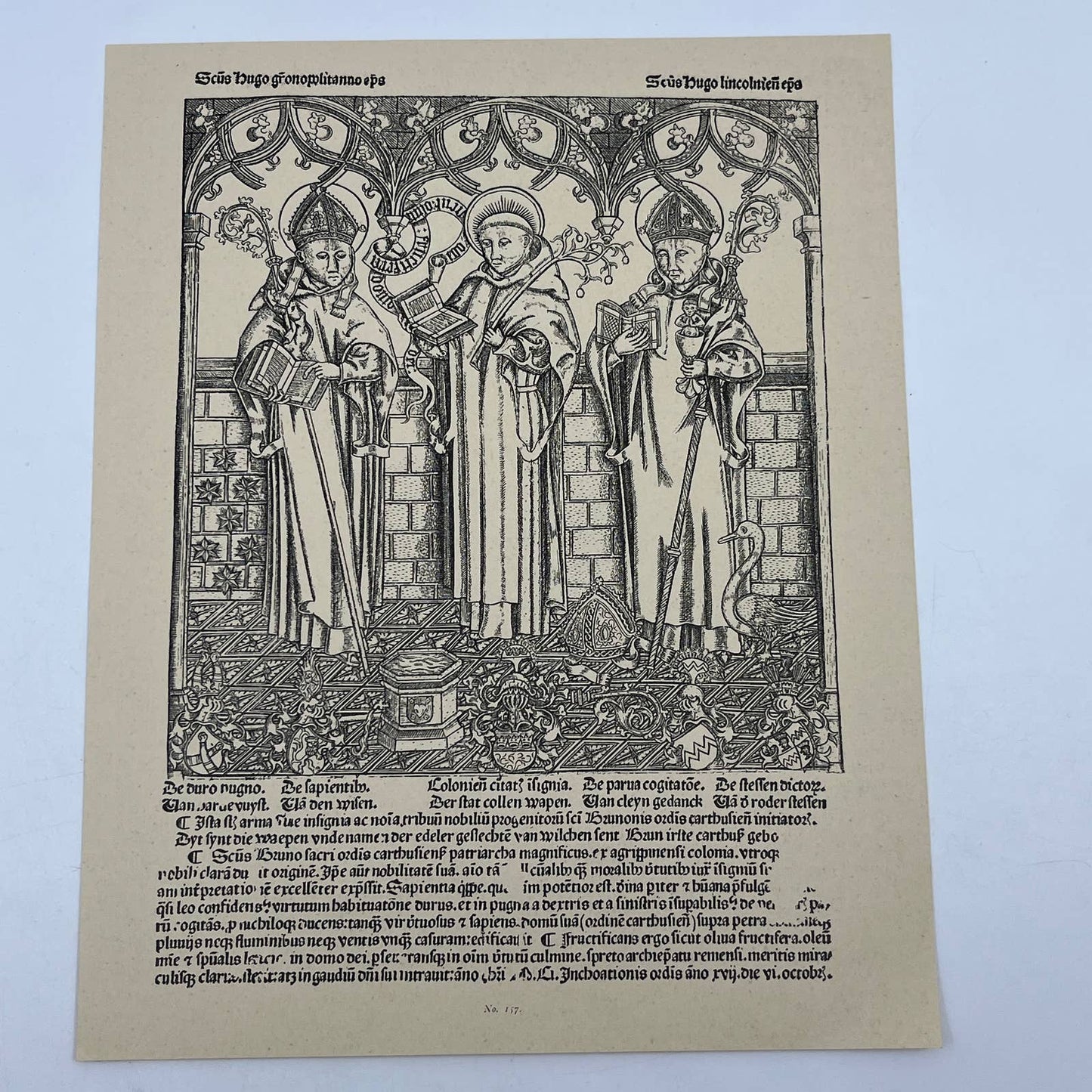 Original 1892 Ludwig Rosenthal Engraving St. Francis of Assisi AC8