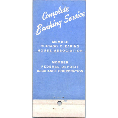 National Mercantile Bank of Chicago Advertising Matchbook Cover SA1-M11