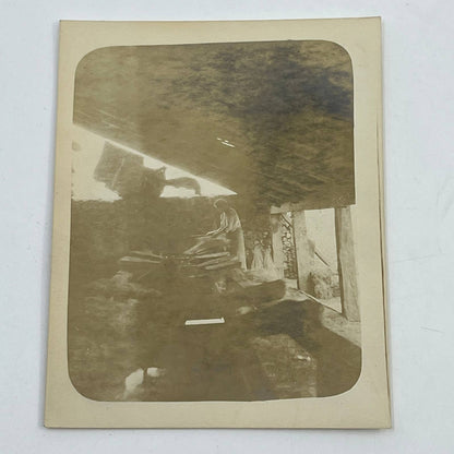 1903 Original Photo Cleaning & Washing Broomroot Las Vigas Veracruz Mexico AC7