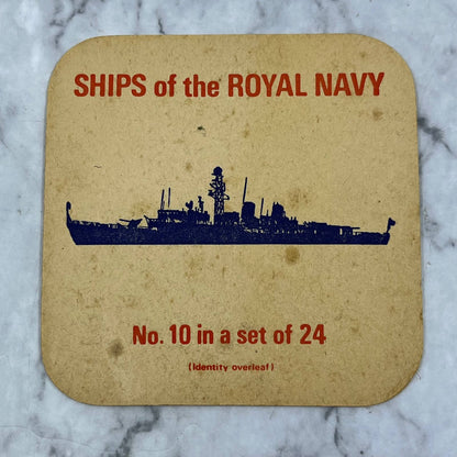 Ships Of The Royal Navy No.10 In A Set Of 24 FRIGATES Tribal Class Coaster SE7