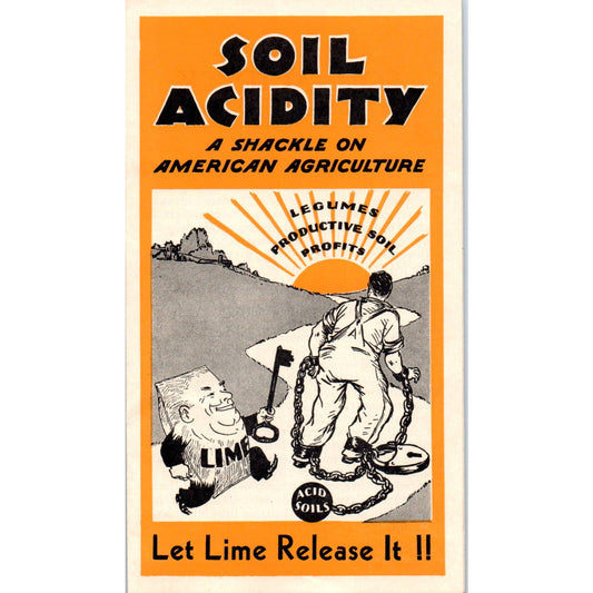 Vintage Brochure - Soil Acidity, Benefits of Liming H.E. Millard Annville PA SE5