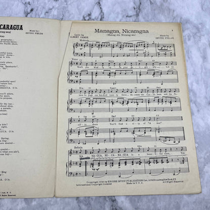 1946 Managua Nicaragua by Guy Lombardo Sheet Music TH1