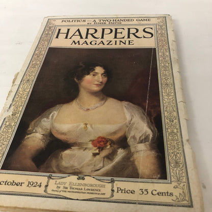 Harper's Monthly Magazine October 1924 Many Ads The Bible and Common Sense