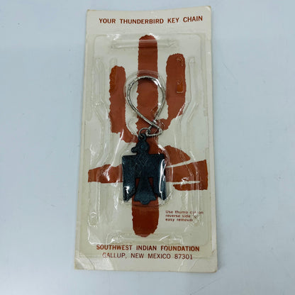 Vintage NOS Southwest Native American Thunderbird Keychain Gallup New Mexico SB2
