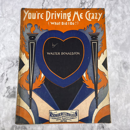 You're Driving Me Crazy (What did I do?) Sheet Music 1930 Walter Donaldson V39-4