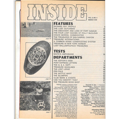 Treasure Magazine - Treasure Hunting Mining Metal Detecting March 1978 M4