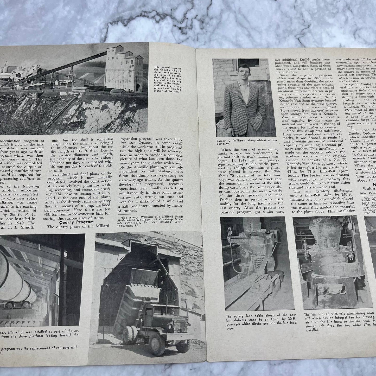 1950 H.E. Millard Lime and Stone Company Newsletter Expansion Complete TI6