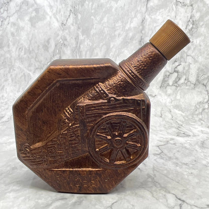 1970 Regal Bonded Jim Beam Copper "1795" Cannon Bourbon Whiskey Decanter TI7