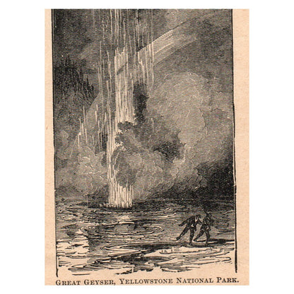 Mountain Cliff Dwelling Southern Colorado 2.5x3.5" Original Engraving 1899 AK5-M28