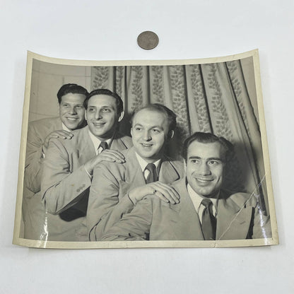 1950s Music Group Quartet Headshot Photograph 8x10" Schenectady NY AB7