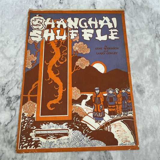 Shanghai Shuffle Gee Rodemich Larry Conley 1924 Sheet Music TK2-SM4