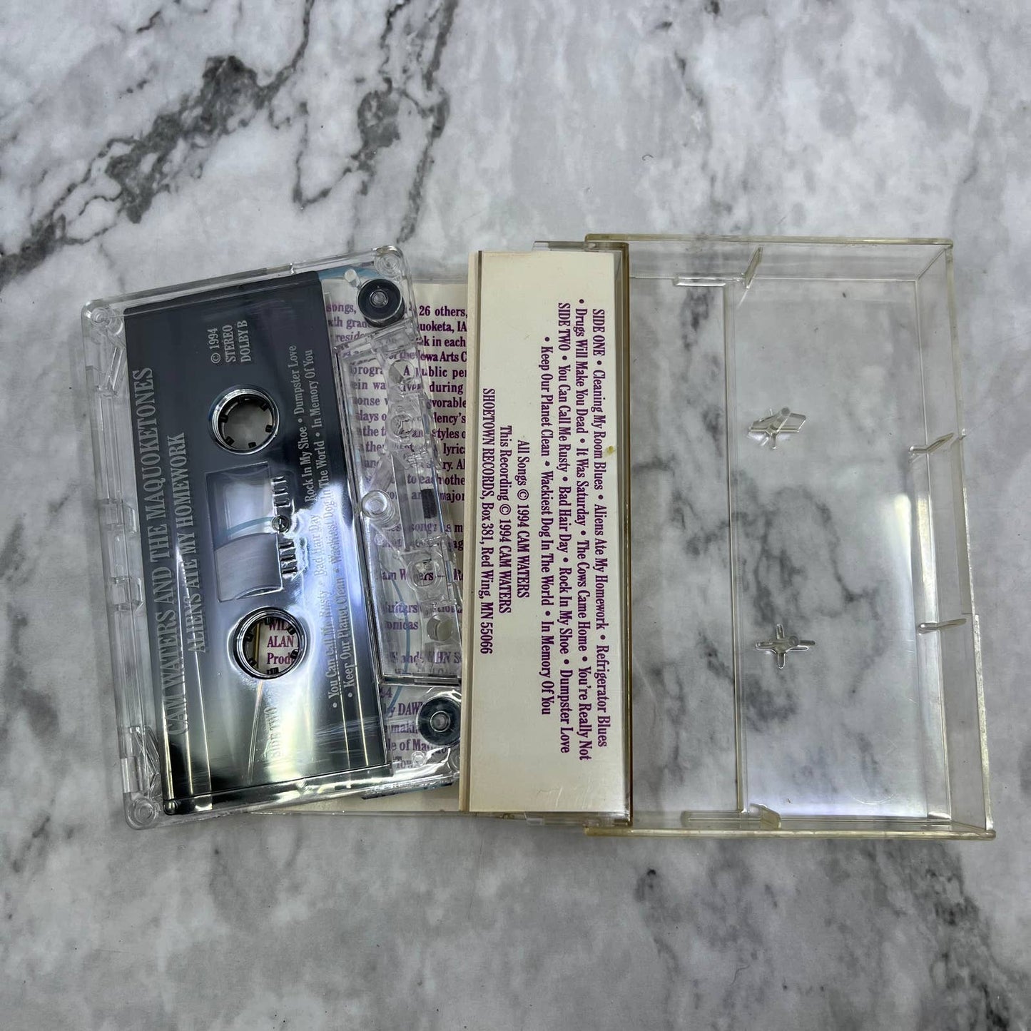 Cam Waters and the Maquoketones Aliens ate my Homework Red Wing Cassette TH1-30