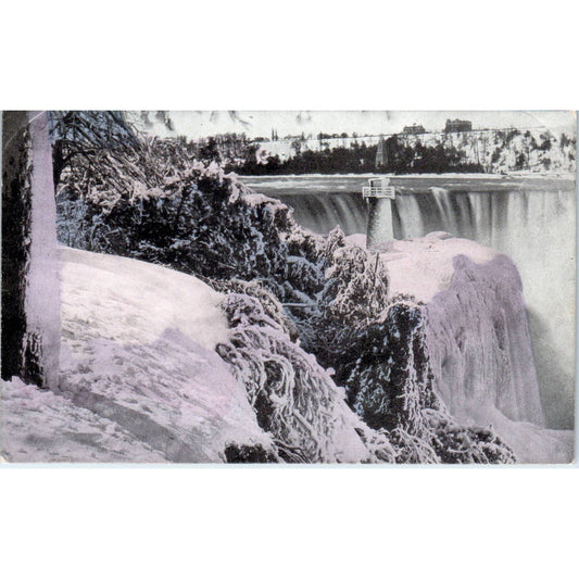 Jack Frost and Niagara Falls c1910 Original Postcard TK1-24