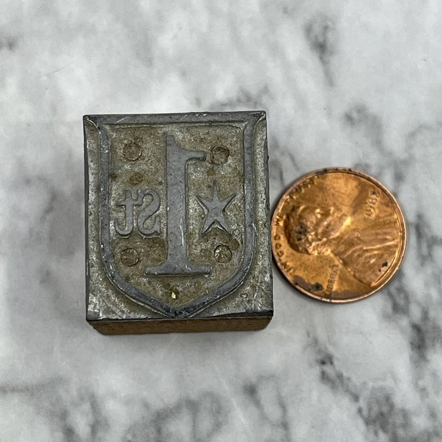 VTG Printing Letterpress Printers Block Plate 1st National Bank Edina MN TJ511