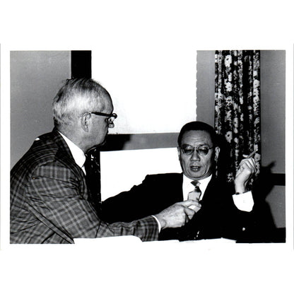 Shu-Kai Chow Chinese Ambassador Interview George B, German 1966 Photo 5x7 TK1-P5