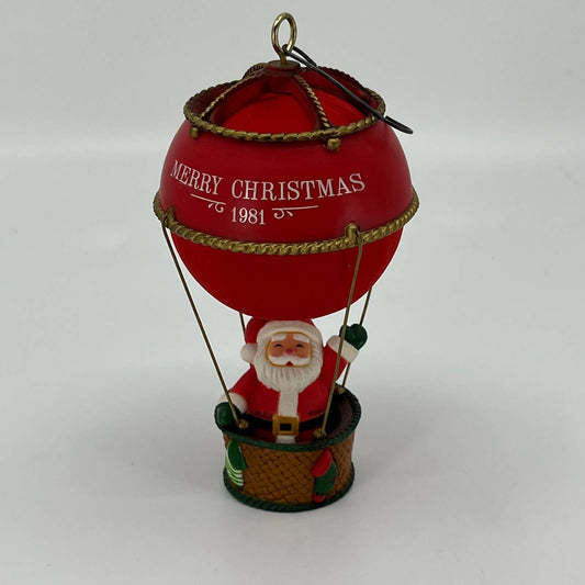 1981 Hallmark Keepsake Sailing Santa Hot Air Balloon Xmas Ornament IN BOX TB4