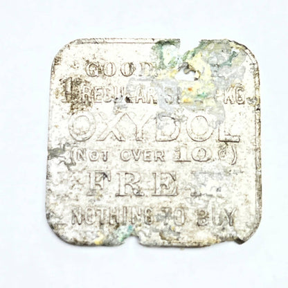 Antique Token Good For 1 Free Package of Oxydol Coupon SD6