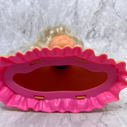 Vintage 1986 Arco Mattel Barbie Head Styling Head Make Me Pretty Blonde TI9