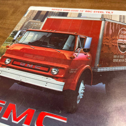 1977 GMC Series 6000-6500 72” BBC Steel Tilt Brochure Full Color Pics A2