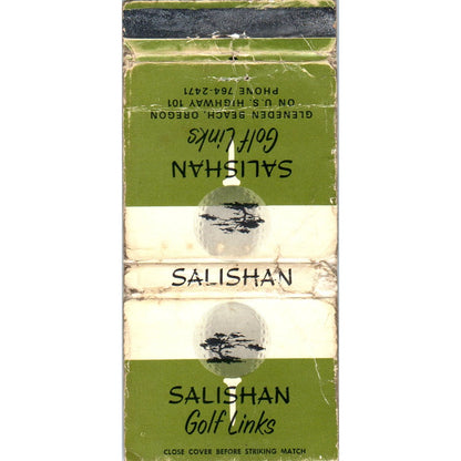 Salishan Golf Links Gleneden Beach Scorecard Advertising Matchbook Cover MM10-3