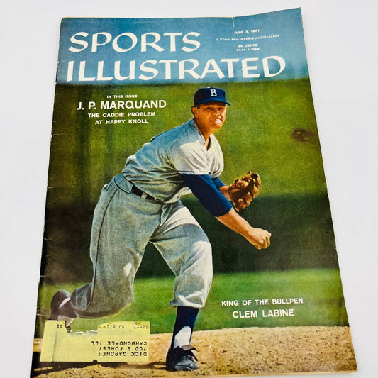 1957 June 3 SPORTS ILLUSTRATED Mag Clem Labine Brooklyn Dodgers Cus D’Amato BA1