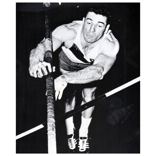 1959 Original Press Photo Track and Field Pole Vault Don Bragg ~6x7" AD2