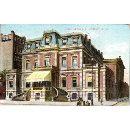 1909 Postcard Union League Building Philadelphia PA TI1-1