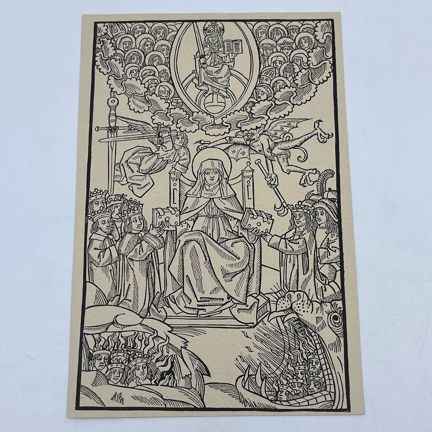 1892 Ludwig Rosenthal  Engraving The Revelations of Saint Bridget of Sweden AC8