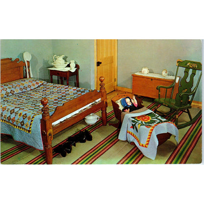 Plain and Fancy Farm Master Bedroom Intercourse PA Original Postcard PB5