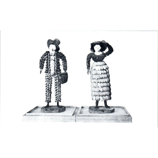 Primitive Shell Dolls Shelburne Museum Shelburne VT Original Postcard PB10