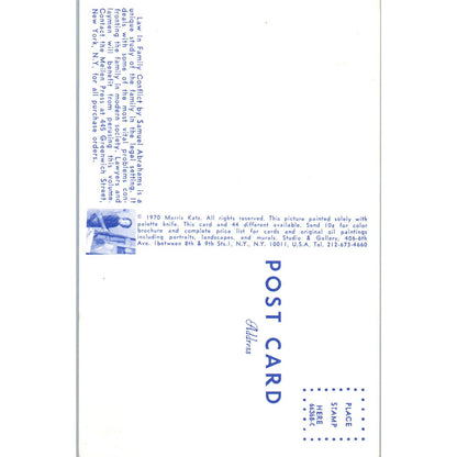 Law in Family Conflict by Samuel Abrahams Morris Katz - Original Postcard TJ9-P1