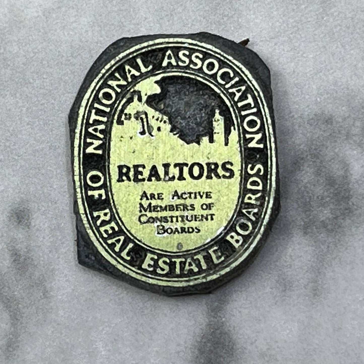 Vintage Printers Block Plate National Association of Real Estate Boards SE831