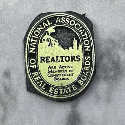 Vintage Printers Block Plate National Association of Real Estate Boards SE831